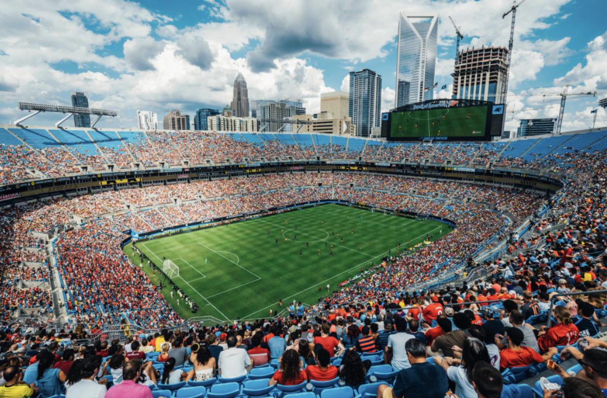 Community celebration at stadium